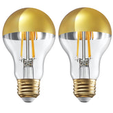 TORCHSTAR dimmable half-chrome LED bulb for glare-free ambient lighting