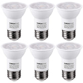 Torchstar PAR16 LED bulb front view highlights compact, energy-saving track lighting.