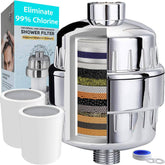 Torti Lia Vitamin C media shower filter reduces chlorine for clearer water