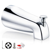Totalize bathtub faucet with diverter and chrome finish on a clean tub for an upgrade