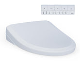 TOTO WASHLET+ S7A front view showing a sleek bidet seat for comfortable cleansing.