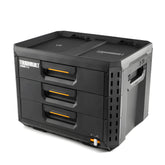 ToughBuilt StackTech XL 3-drawer toolbox main compartment showing organized storage