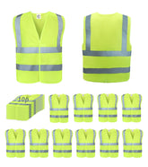 TOURGO safety vest front view for high visibility in daytime and night