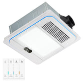 TOYOUSEA 138in bathroom exhaust fan with light and heater for compact spaces