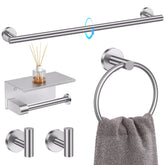 TQKAG brushed nickel towel bar for daily use