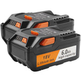 TREE.NB 18V battery front view, reliable Ridgid replacement for everyday tasks.