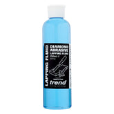 Trend lapping fluid bottle pour for smooth application on diamond stones and reduced rust.