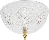 Trenton Gifts elegant clip-on light cover in clear acrylic adding brightness to a room