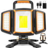 Tresda 30W rechargeable work light with main beam for bright, precise tasks.