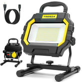 Tresda Hybrid LED Work Light front view delivers bright, even illumination for garages.