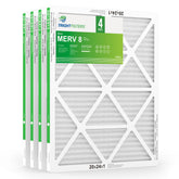 TRIGHTFILTERS 20x24x1 air filter pack front view for HVAC replacement and easy handling