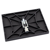 Trim-Tex Black Widow Pro sander head showing quick-change ability for faster pad swaps.