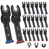 Trivd Frol curved-edge blades for precise cuts in wood and soft metal.