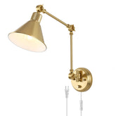 TRLIFE wall sconce with brushed brass finish and dimmable function for ambient lighting.