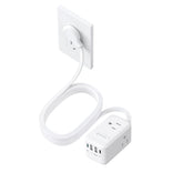 TROND 20W USB-C travel power strip with flat plug enabling compact charging on the go
