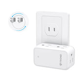 TROND 3-to-2 prong adapter with six outlets for powering multiple devices