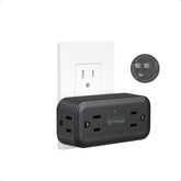 TROND 360 rotating outlet adapter offers flexible fit for clutter-free charging at home.