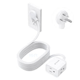 TROND flat extension cord with 15ft reach, ideal for flexible room layouts.