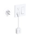 TROND flat outlet extender flush-wall design with six-inch cord for space-saving placement