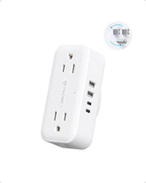 TROND outlet extender with 360° rotating plug for flexible placement
