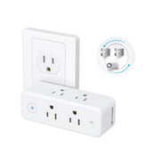 TROND outlet extender with a 360-degree rotating plug for flexible wall placement