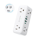 TROND outlet extender with six AC outlets on three sides for flexible room power