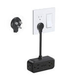 TROND outlet extender with flat plug design saves space and keeps outlets accessible.