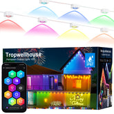 Tropwellhouse Permanent Outdoor Light Pro close-up of RGB LEDs showing vibrant colors for outdoor ambiance