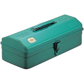 Trusco Y-350-GN Mountain Tool Box front view showing sturdy green construction for organized storage