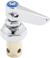 T&S Brass spindle assembly close-up shows durable cold-side stem for Eterna valves.