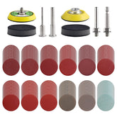 Tshya 2-inch sanding discs kit packaging showing 12 grits for versatile woodworking.