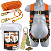 TT TRSMIMA orange safety harness for secure fall protection on rooftops