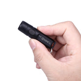 TUNENGE rechargeable keychain flashlight front view, compact and portable.