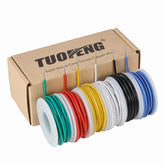 TUOFENG 16 AWG red solid copper wire spool for quick circuit hookups