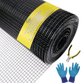 TUOKS black hardware cloth with 1/2-inch mesh for versatile fencing and DIY projects.