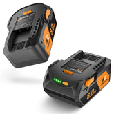 TURPOW TurboCharge 8Ah RIDGID battery for extended runtime.