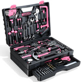 TVERIM 412-piece tool set for home and auto repairs, versatile for everyday projects.