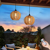 TWINKVILLA battery-operated chandelier 2pack glows warmly for patio evenings.