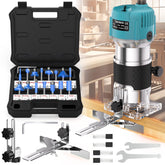 TwoWin router tool displays 800W power for precise edging and trimming.