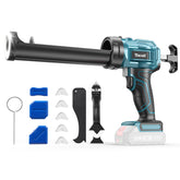 Uaoaii electric caulk gun with Makita battery compatibility for cordless operation.