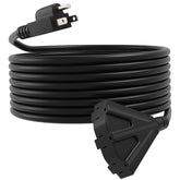 UBOORY 50ft outdoor extension cord enables long-range power for outdoor setups.