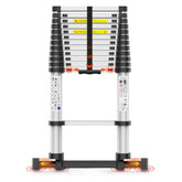 UC UP CLIMBER 12.5ft telescoping ladder extended for rooftop access and repairs.
