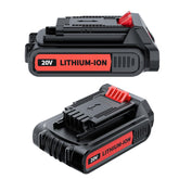 Uionvot 2-pack 4.0Ah battery side view, compact high-capacity design for 20V tools.