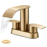 Ultimate Unicorn champagne brown faucet spout with a modern waterfall flow.