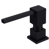 Ultimate Unicorn matte black sink soap dispenser with brass pump for durability and style