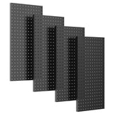 Ultrawall pegboard wall panel assembly keeps tools neatly organized in a workshop.