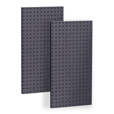 Ultrawall two-panel pegboard wall system keeps garage tools organized and accessible.