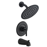 Ultrimkit Moen trim 8in rain showerhead: wide spray for a refreshing shower.