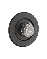 Ultrimkit Moen Chateau trim kit front view in matte black for a modern upgrade