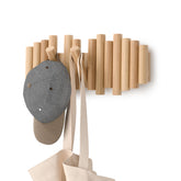 Umbra Picket wall hook with five retractable pegs for organized entryway storage